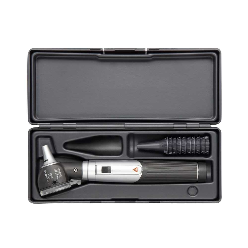 HEINE mini 3000 LED F.O. otoscope in hard case