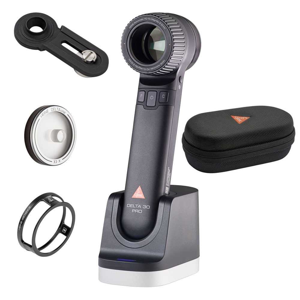 HEINE DELTA 30 PRO Dermatoscope Set with accessoires