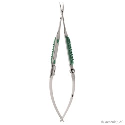 Aesculap Müller micro needle holder, curved, 14.5 cm