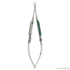 Aesculap Müller micro needle holder, curved, 14.5 cm