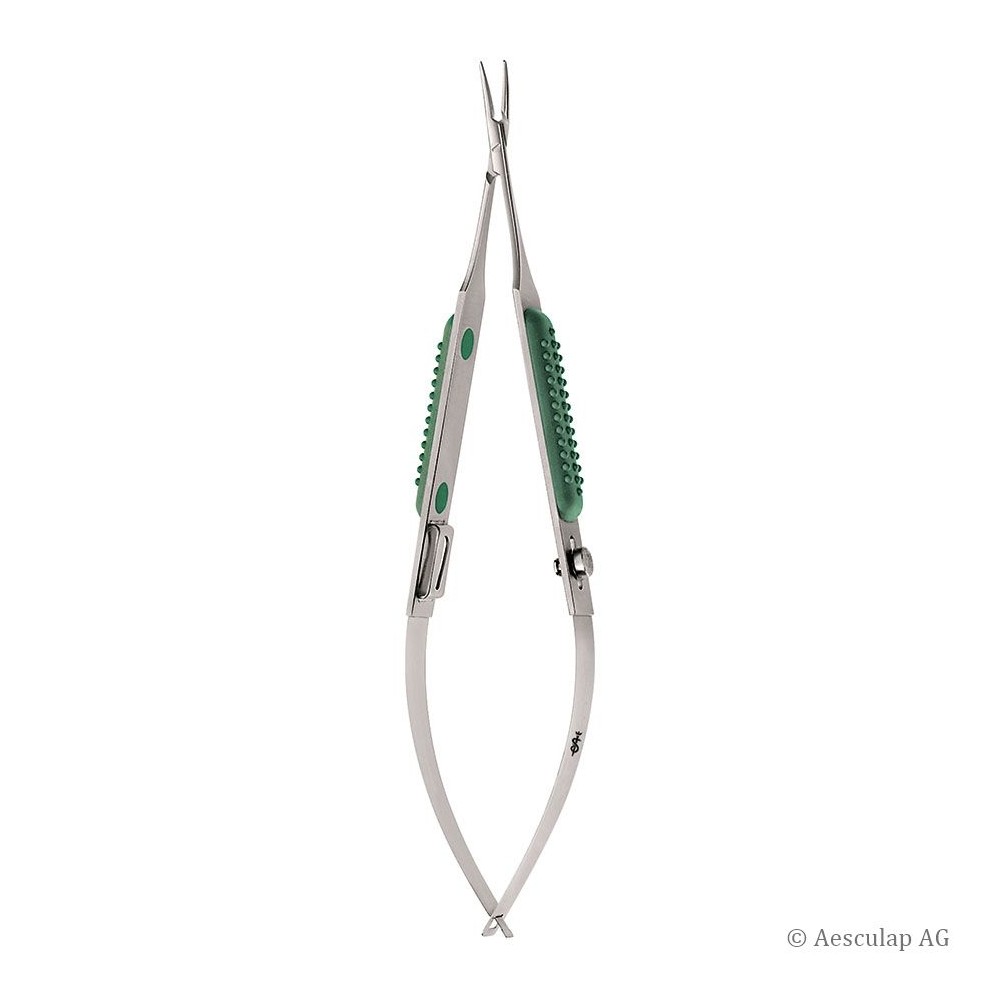 Aesculap Müller micro needle holder, curved, 14.5 cm Aesculap Müller micro needle holder, curved, 14.5 cm