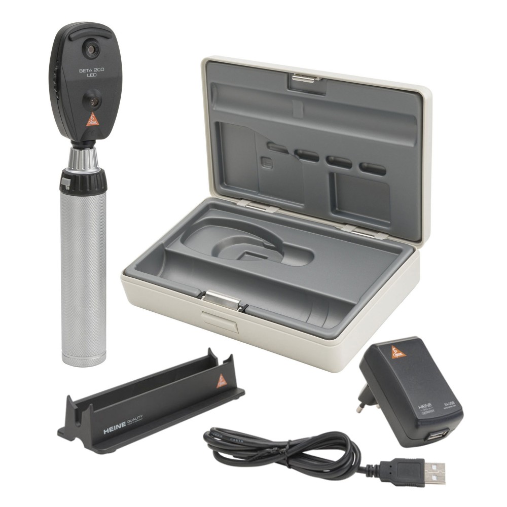 HEINE BETA 200 LED Ophthalmoscope Set in hard case HEINE BETA 200 LED Ophthalmoscope Set in hard case