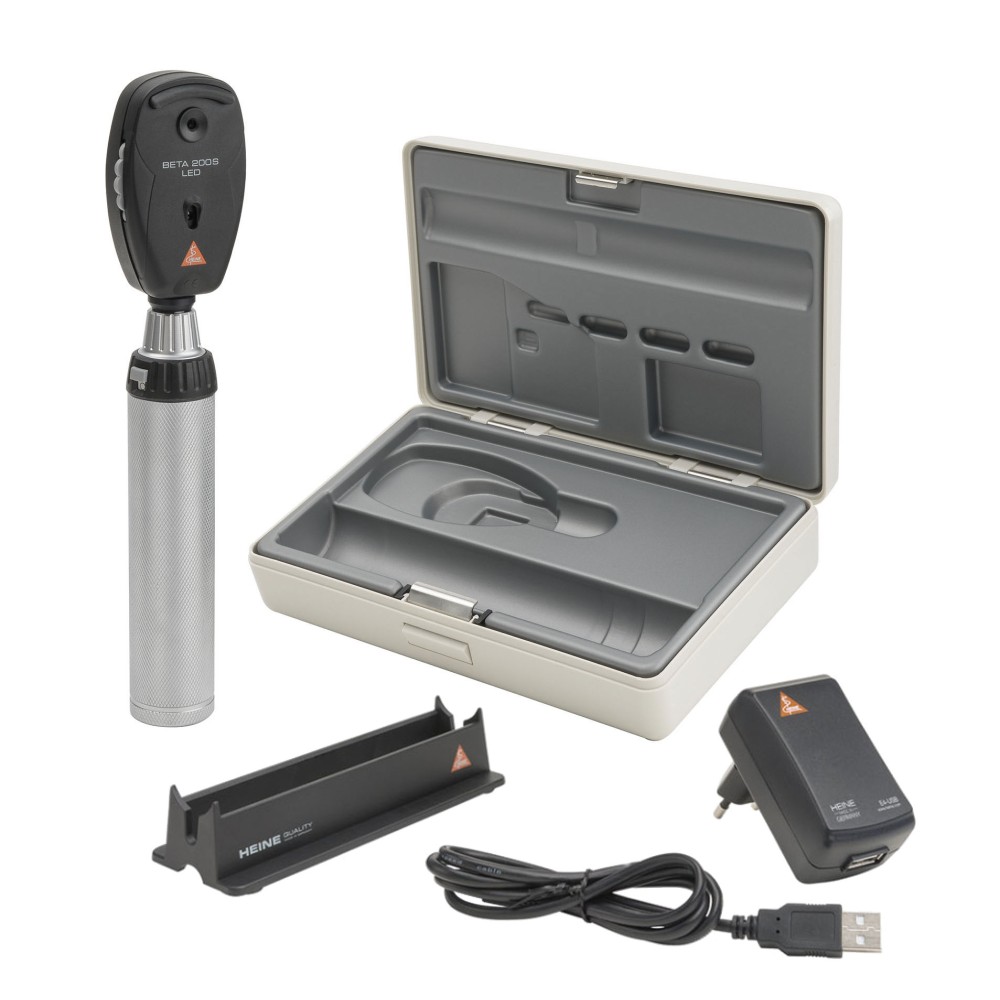 HEINE BETA 200S LED Ophthalmoscope Set with rechargeable handle HEINE BETA 200S LED Ophthalmoscope Set with rechargeable handle