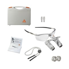 HEINE HRP 3.5x binocular loupes on S-FRAME