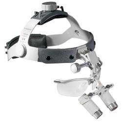 HEINE HRP 4x binocular loupes on headband with S-GUARD