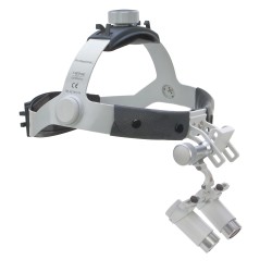 HEINE HRP 3.5x binocular loupes on headband