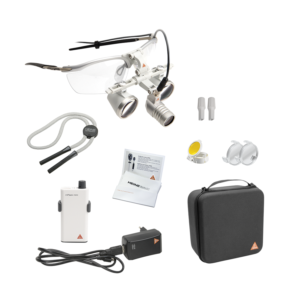 HEINE LoupeLight2 LED headlight Set with loupes HR 2.5x/520