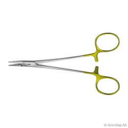 DUROGRIP needle holder, Crile-Wood (BABY), straight, 15 cm