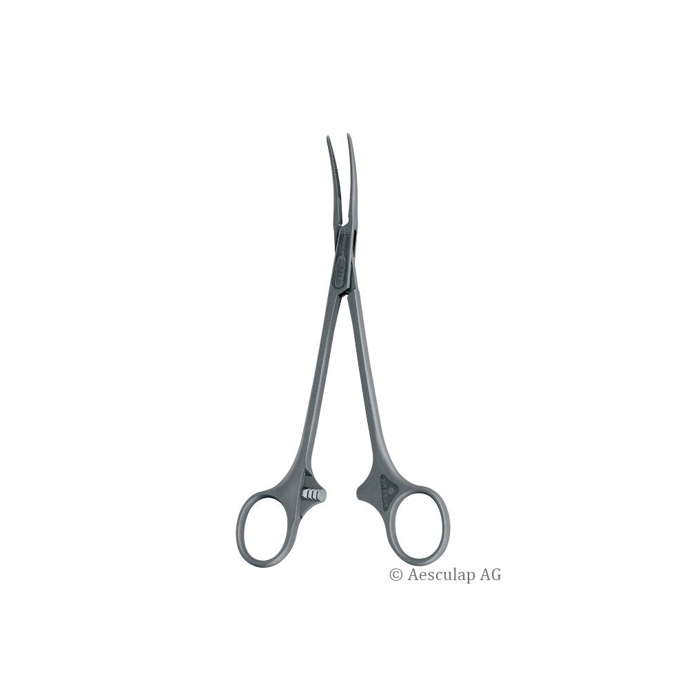 Aesculap SUSI Haemostatic Forceps Birkett, curved, 18.5 cm