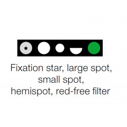 HEINE mini 3000 LED ophthalmoscope apertures