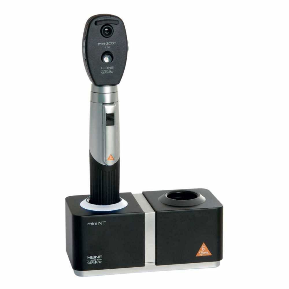 HEINE mini 3000 LED ophthalmoscope with table charger HEINE mini 3000 LED ophthalmoscope with table charger