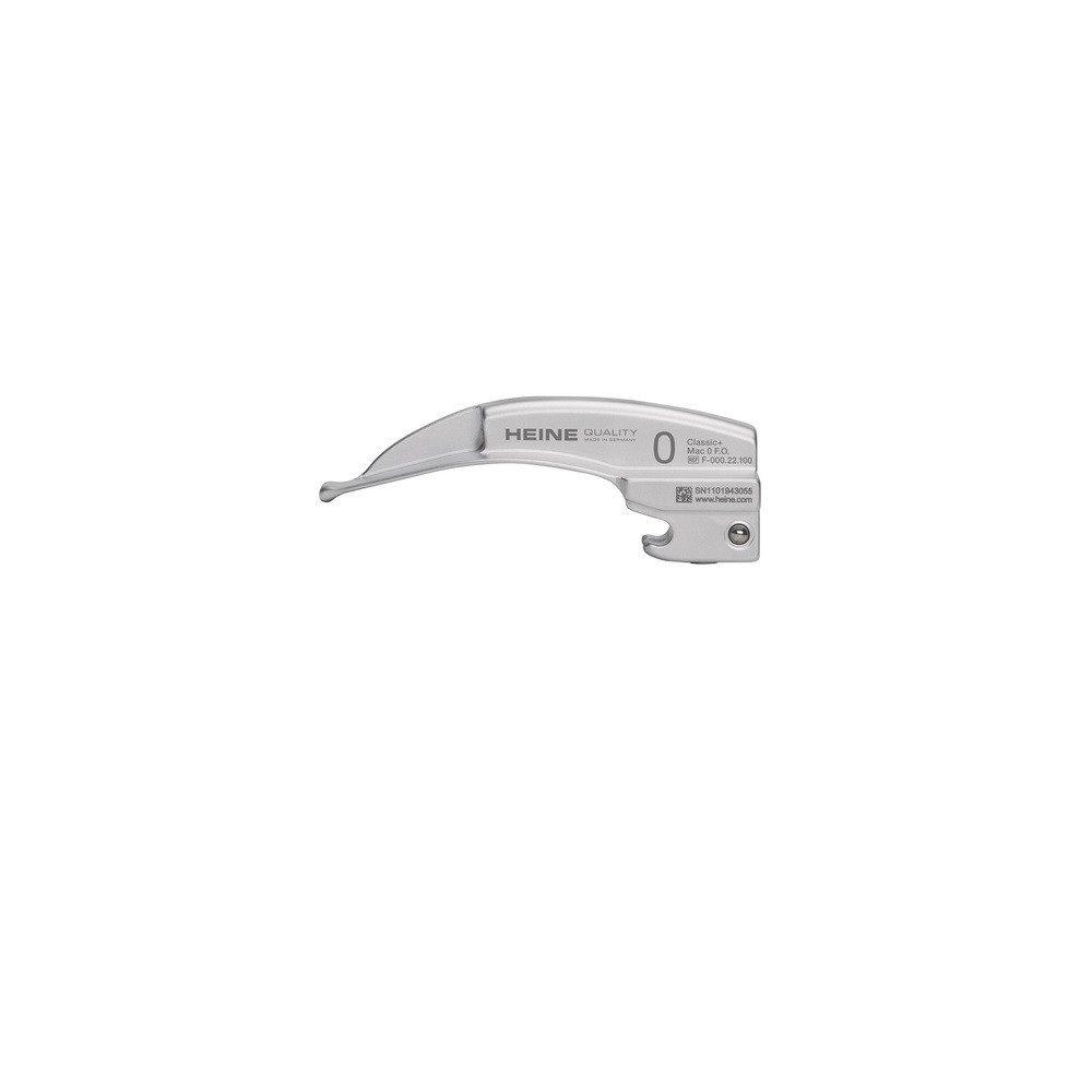 HEINE Classic+ Macintosh F.O. Laryngoscope blade size 0