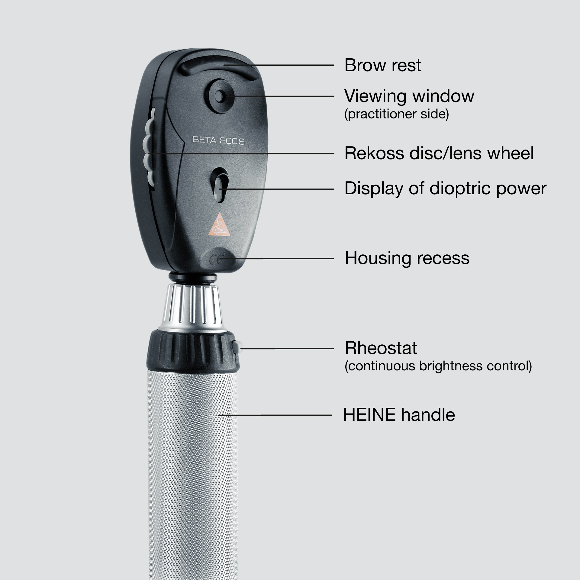 Ophthalmoskop front side Ophthalmoskop front side